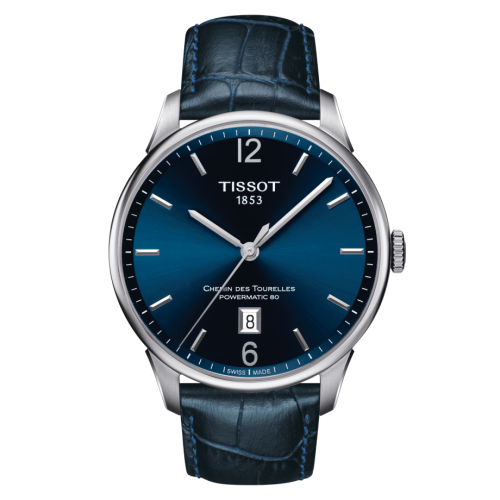 Tissot Chemin Des Tourelles Powermatic 80 42 Stainless Steel / Blue / Strap T099.407.16.047.00
