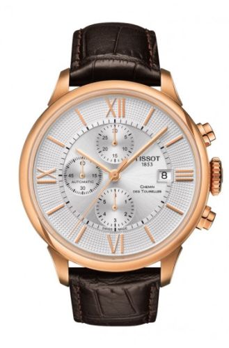 Tissot Chemin des Tourelles Automatic Chronograph PVD Gold / Silver T099.427.36.038.00