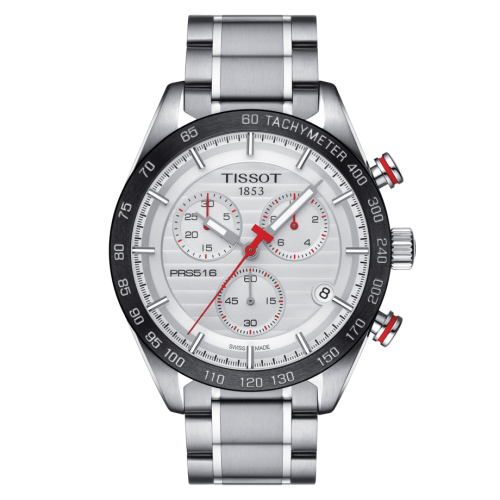Tissot PRS 516 Chronograph Quartz Stainless Stainless Steel / Silver / Bracelet T100.417.11.031.00