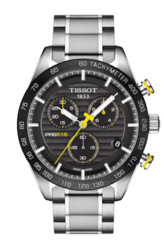 Tissot PRS 516 Chronograph Quartz Stainless Steel / Black / Bracelet T100.417.11.051.00
