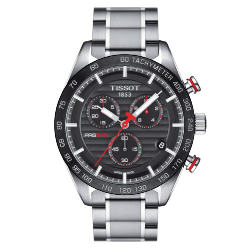 Tissot PRS 516 Chronograph Quartz Stainless Steel / Black / Bracelet T100.417.11.051.01