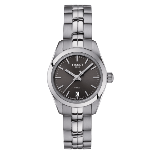 Tissot PR 100 Quartz 25 Stainless Steel / Grey / Bracelet T101.010.11.061.00