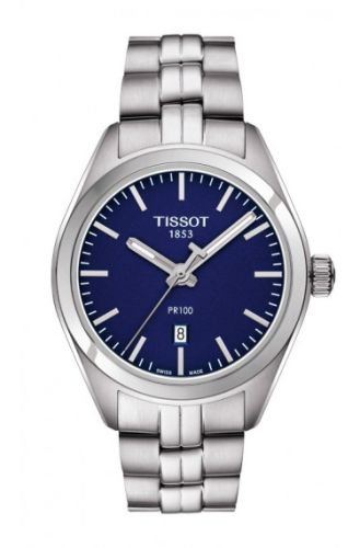 Tissot PR 100 Quartz 33 Stainless Steel / Blue / Bracelet T101.210.11.041.00