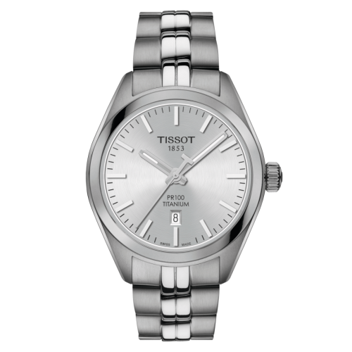 Tissot PR 100 Quartz 33 Titanium / Silver / Bracelet T101.210.44.031.00