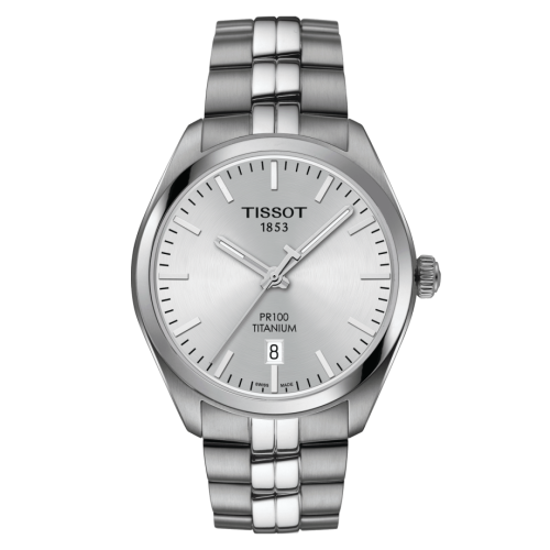Tissot PR 100 Quartz 39 Titanium / Silver / Bracelet T101.410.44.031.00