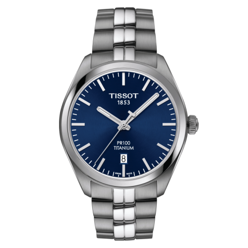 Tissot PR 100 Quartz 39 Titanium / Blue / Bracelet T101.410.44.041.00