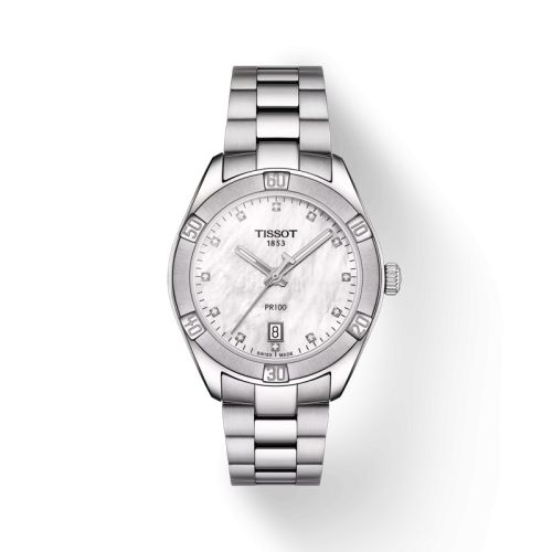 Tissot PR 100 Sport Chic 36 Stainless Steel / MOP / Bracelet T101.910.11.116.00