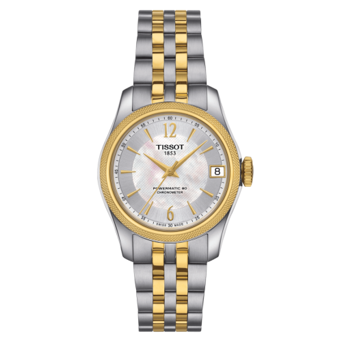Tissot Ballade Powermatic 80 COSC 32 Stainless Steel / Yellow Gold PVD / MOP / Bracelet T108.208.22.117.00
