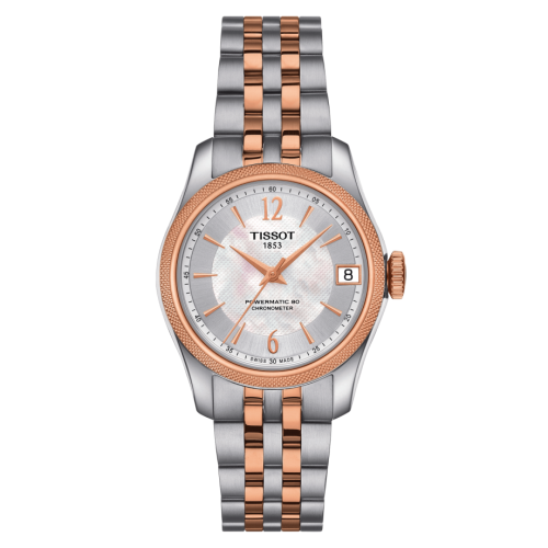 Tissot Ballade Powermatic 80 COSC 32 Stainless Steel / Rose Gold PVD / MOP / Bracelet T108.208.22.117.01