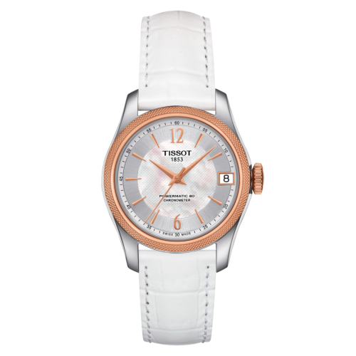 Tissot Ballade Powermatic 80 COSC 32 Stainless Steel / Rose Gold PVD / MOP / Strap T108.208.26.117.00