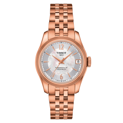 Tissot Ballade Powermatic 80 COSC 32 Rose Gold PVD / MOP / Bracelet T108.208.33.117.00