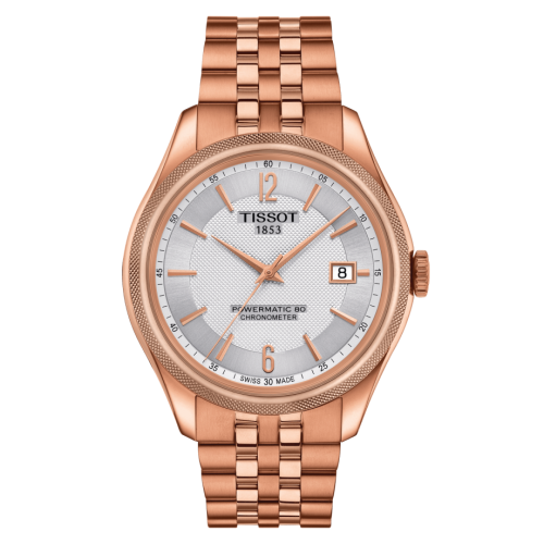 Tissot Ballade Powermatic 80 41 Rose Gold PVD / Silver / Bracelet T108.408.33.037.00