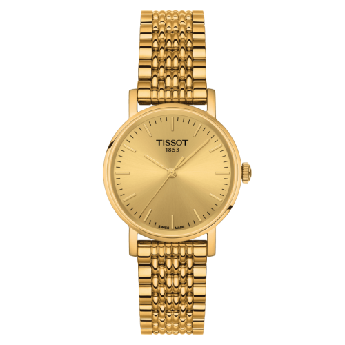 Tissot Everytime Small Yellow Gold PVD / Champagne / Bracelet T109.210.33.021.00