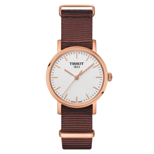 Tissot Everytime Small Rose Gold PVD / Silver / NATO T109.210.37.031.00