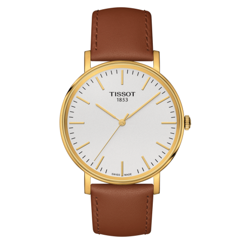 Tissot Everytime Medium Yellow Gold PVD / Silver / Strap T109.410.36.031.00