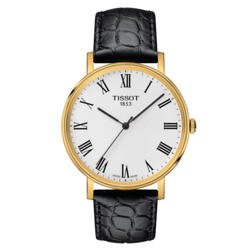 Tissot Everytime Medium Yellow Gold PVD / Silver / Strap T109.410.36.033.00