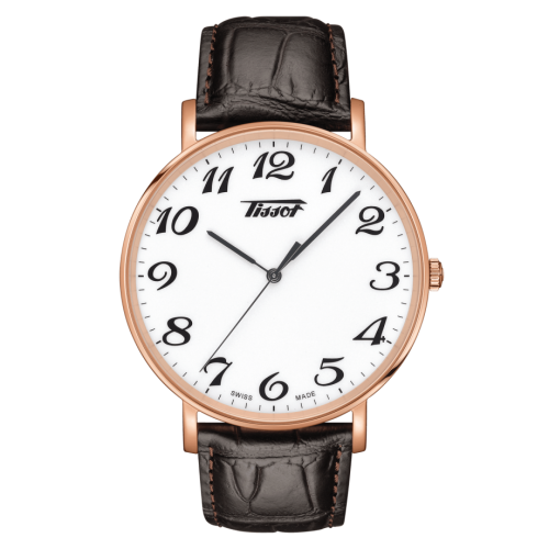 Tissot Everytime Large Rose Gold PVD / White / Strap T109.610.36.012.01