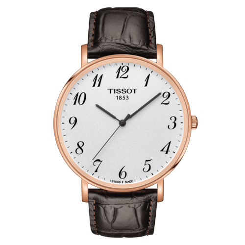 Tissot Everytime Large Rose Gold PVD / Silver / Strap T109.610.36.032.00