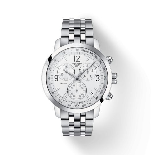 Tissot PRC 200 Quartz Chronograph Stainless Steel / Silver / Bracelet T114.417.11.037.00