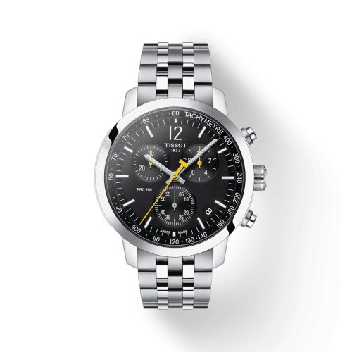 Tissot PRC 200 Quartz Chronograph Stainless Steel / Black / Bracelet T114.417.11.057.00