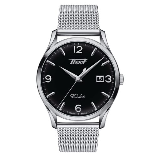 Tissot Visodate Quartz 40 Stainless Steel / Black / Bracelet T118.410.11.057.00