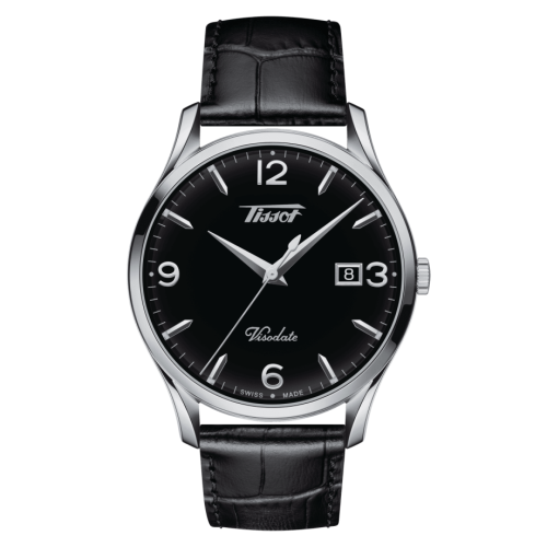 Tissot Visodate Quartz 40 Stainless Steel / Black / Strap T118.410.16.057.00