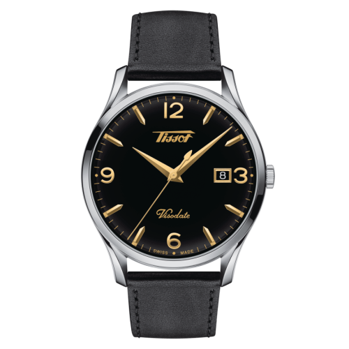 Tissot Visodate Quartz 40 Stainless Steel / Black / Strap T118.410.16.057.01