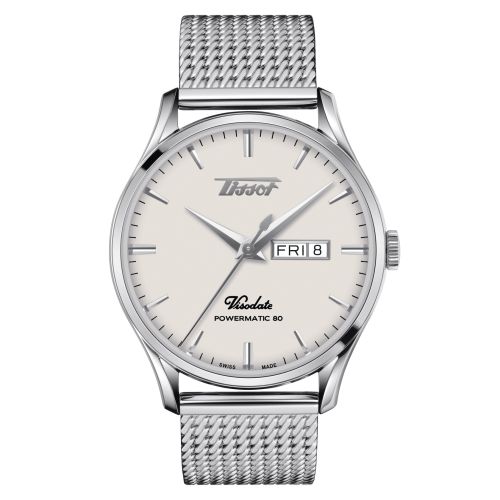Tissot Visodate Powermatic 80 Stainless Steel / Silver / Bracelet T118.430.11.271.00