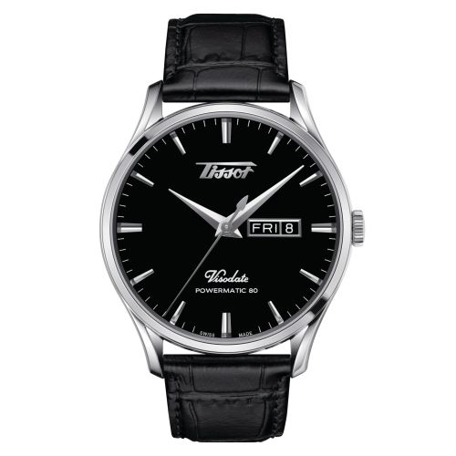 Tissot Visodate Powermatic 80 Stainless Steel / Black / Strap T118.430.16.051.00