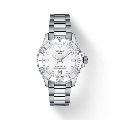 Tissot Seastar 1000 36 Quartz Stainless Steel / White / Bracelet T120.210.11.011.00
