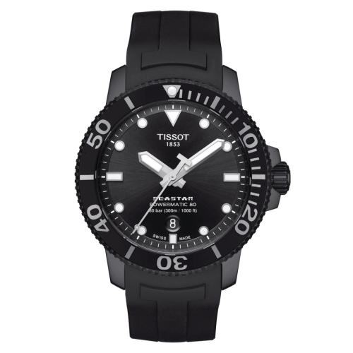 Tissot Seastar 1000 Powermatic 80 43 PVD / Black / Rubber T120.407.37.051.00