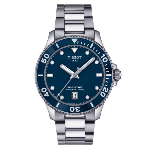 Tissot Seastar 1000 Quartz 40 Stainless Steel / Blue / Bracelet T120.410.11.041.00