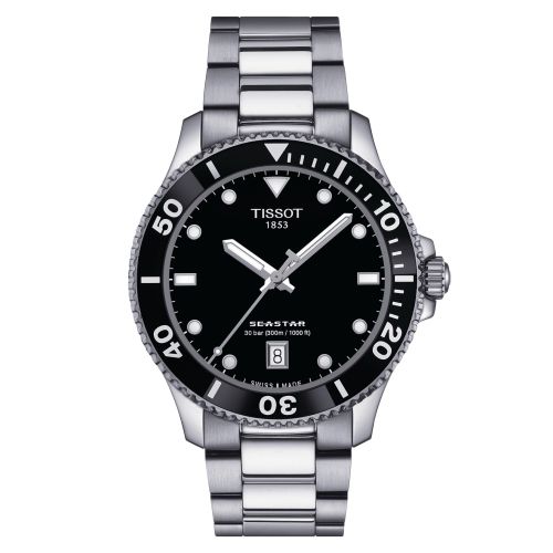 Tissot Seastar 1000 Quartz 40 Stainless Steel / Black / Bracelet T120.410.11.051.00