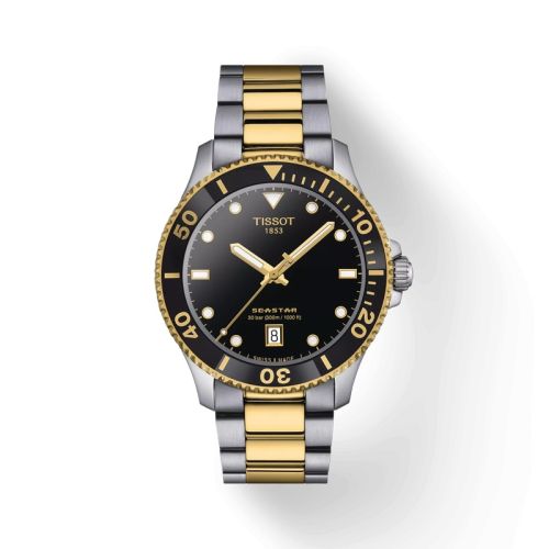 Tissot Seastar 1000 Quartz 40 Stainless Steel - Yellow Gold / Black T120.410.22.051.00