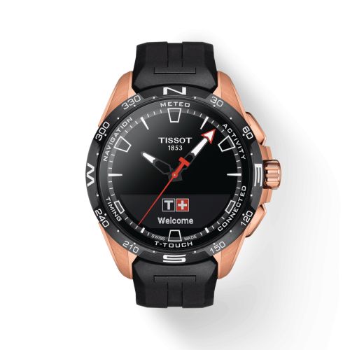 Tissot T-Touch Connect Solar Rose Gold - Ceramic / Black / Rubber T121.420.47.051.02