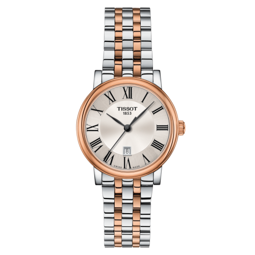 Tissot Carson Premium Quartz 30 Stainless Steel - Rose Gold / Silver / Bracelet T122.210.22.033.01