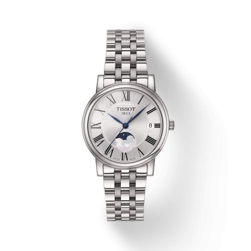 Tissot Carson Premium Lady Moonphase Stainless Steel / Silver/ Bracelet T122.223.11.033.00
