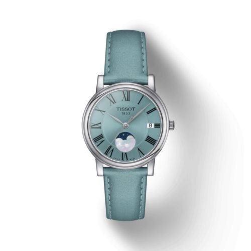 Tissot Carson Premium Lady Moonphase Stainless Steel / Blue T122.223.16.353.0034)