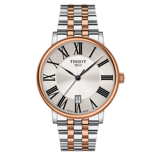 Tissot Carson Premium Quartz 40 Stainless Steel - Rose Gold / Silver / Bracelet T122.410.22.033.00