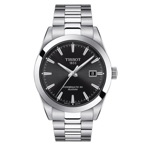 Tissot Gentleman Powermatic Stainless Steel / Black / Bracelet T127.407.11.051.00