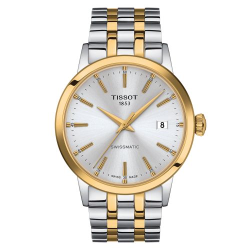 Tissot Dream Swissmatic 42 Stainless Steel - Yellow Gold / Silver / Bracelet T129.407.22.031.01