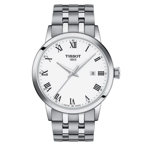 Tissot Dream Quartz 42 Stainless Steel / White / Bracelet T129.410.11.013.00