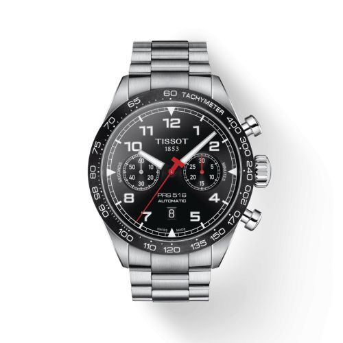 Tissot PRS 516 Automatic Chronograph Stainless Steel / Black / Bracelet T131.627.11.052.00