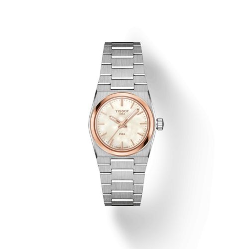Tissot PRX Quartz 25 Stainless Steel - Rose Gold / MOP T137.010.21.111.00