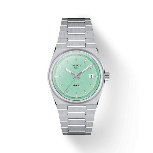 Tissot PRX Quartz 35 Stainless Steel / Mint Green T137.210.11.091.00