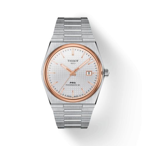 Tissot PRX Powermatic 80 Stainless Steel / Rose Gold PVD / Silver T137.407.21.031.00