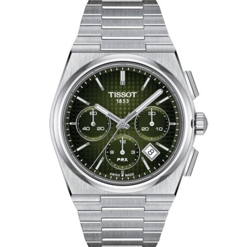 Tissot PRX Chronograph Stainless Steel / Green T137.427.11.091.00