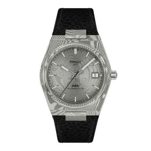Tissot PRX Powermatic 80 38 Damascus Steel / Leather T137.807.96.081.00