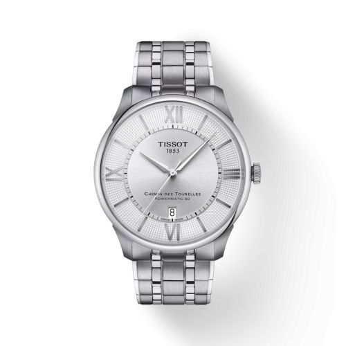 Tissot Chemin Des Tourelles Powermatic 80 42 Stainless Steel / Silver / Bracelet T139.407.11.038.00