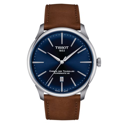 Tissot Chemin Des Tourelles Powermatic 80 42 Stainless Steel / Blue T139.407.16.041.00